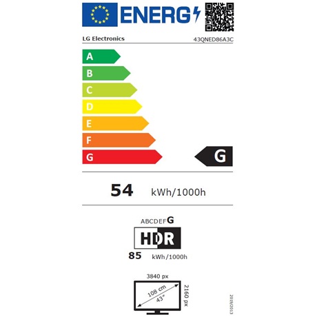 Lg 43QNED86A3C UHD SMART MINI-LED Televízió
