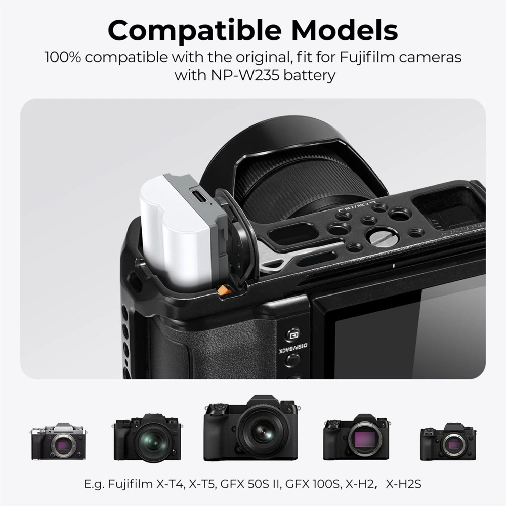 K&F Concept NP-W235 2db  2400mAh USB-C csatlakozóval akkumulátor