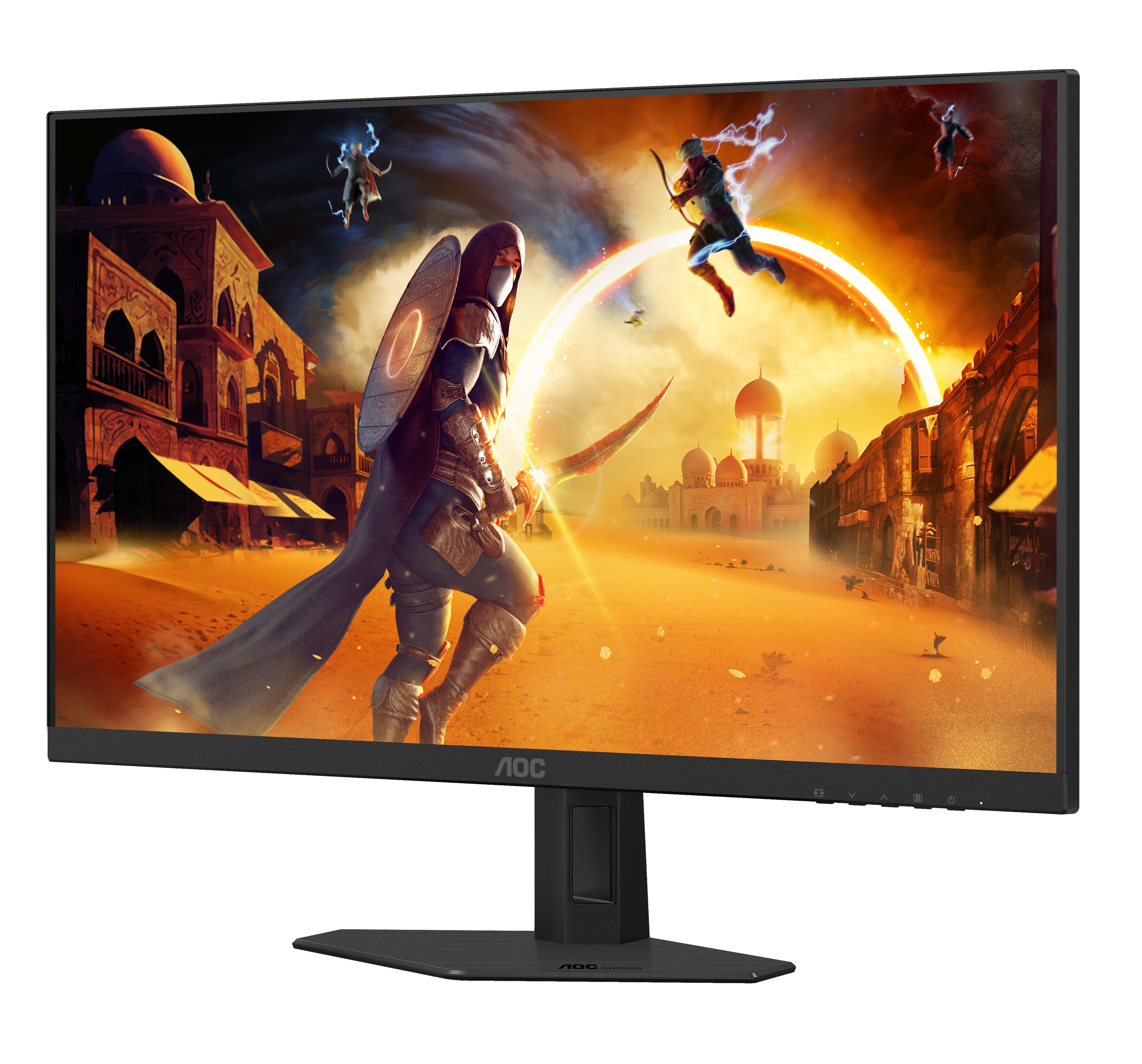 AOC  27" 27G4HRE Monitor - 1920x1080, Full HD, LED, IPS, 200Hz, 1ms, Hangszóró, FreeSync, G-Sync, Gamer, Fekete