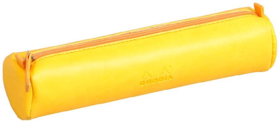 Clairefontaine Rhodiarama hengeres műbőr tolltartó 215x5cm nárciszsárga (P0016-0759)