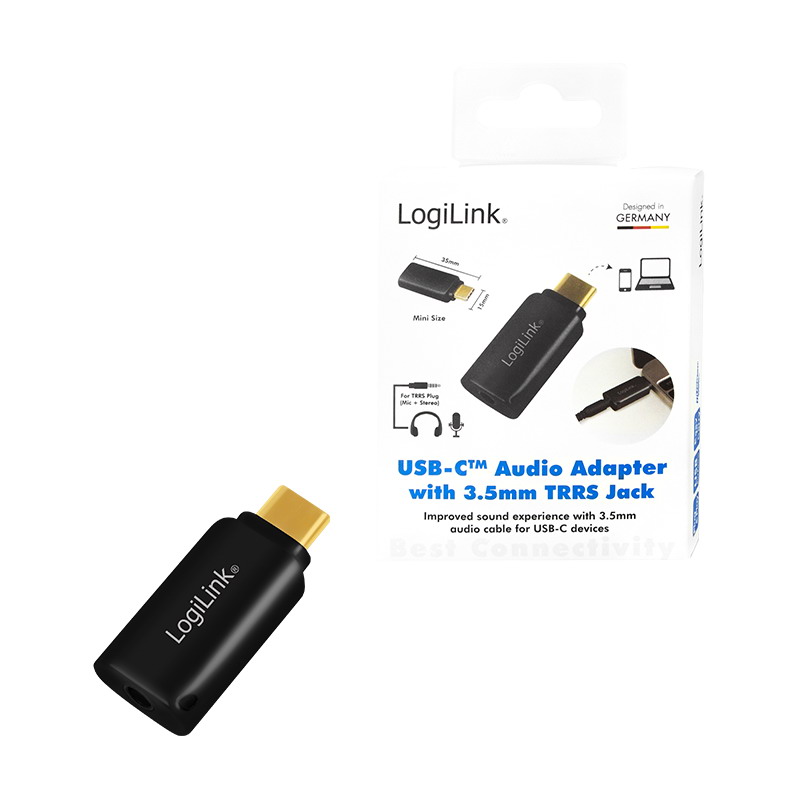 Logilink USB-adapter, USB-C és 3,5 mm-es (TRRS) 4 pólusú audioadapter (UA0356) Logilink USB-adapter, USB-C és 3,5 mm-es (TRRS) 4 pólusú audioadapter (UA0356)