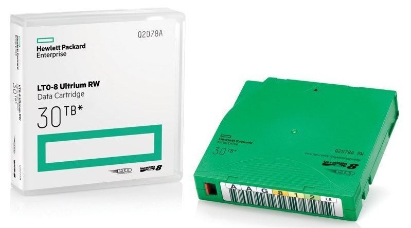 HP LTO8 Ultrium 30 TB RW Data Cartridge (Q2078A) HP LTO8 Ultrium 30 TB RW Data Cartridge (Q2078A)
