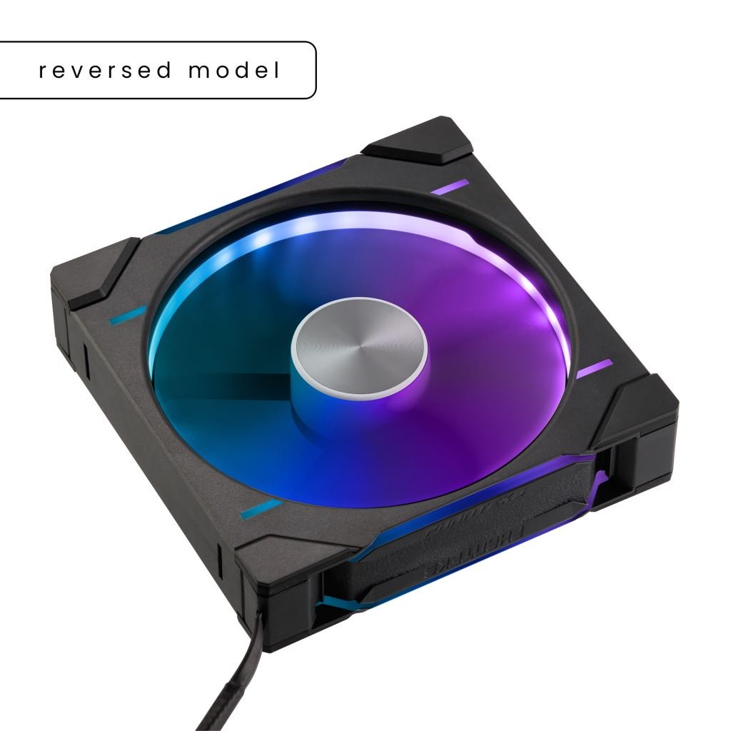 Phanteks PH-F140D30 140MM TRIPLE Reverse Black ház hűtő ventilátor fekete 3db  PH-F140D30R_DRGB_PWM_BK01_3P 