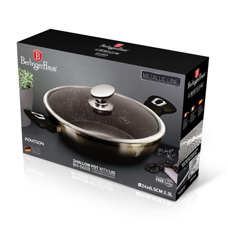 Berlinger Haus BH/6608 Alacsony lábas fedővel 24 cm