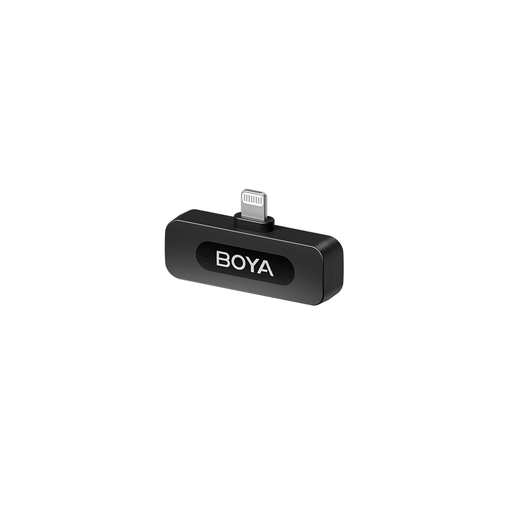 BOYA BY-V1 V Series vezeték nélküli mikrofon Lightning csatlakozós eszközökhöz, 1 adó + 1 vevő