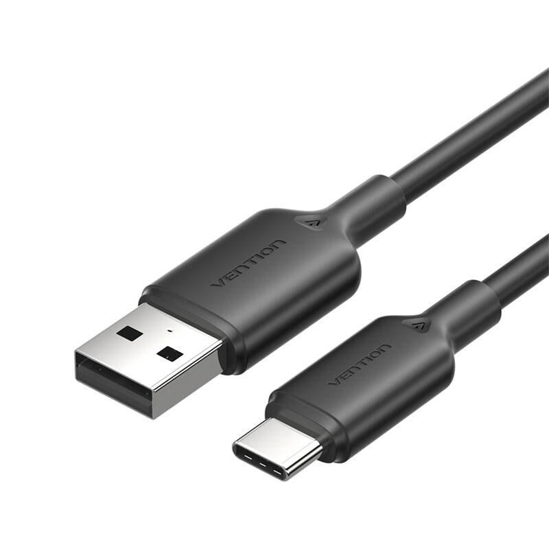 Vention CTQBF 1M USB 2.0 A - USB-C 3A kábel Fekete