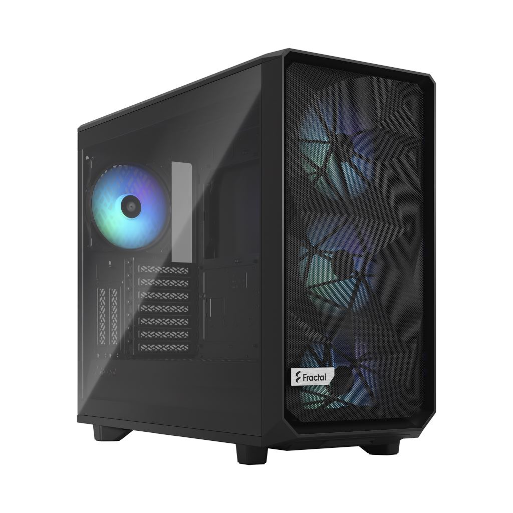 Fractal Design Meshify 2 RGB Black TG Light tint táp nélküli ablakos ház fekete (FD-C-MES2A-06) Fractal Design Meshify 2 RGB Black TG Light tint táp nélküli ablakos ház fekete (FD-C-MES2A-06)