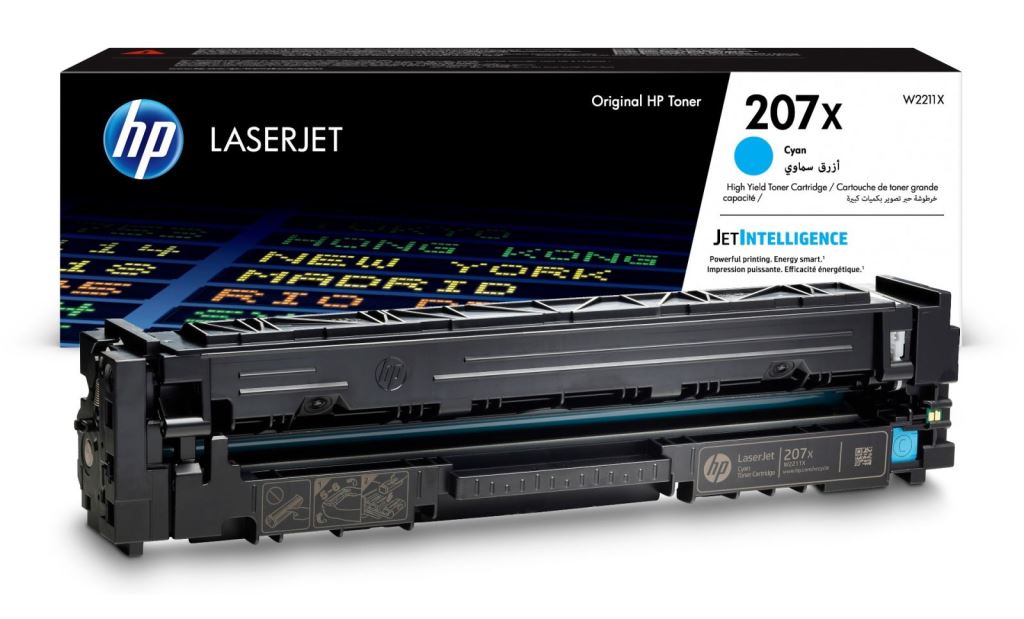 HP 207X nagy kapacitású LaserJet tonerkazetta ciánkék (W2211X) HP 207X nagy kapacitású LaserJet tonerkazetta ciánkék (W2211X)