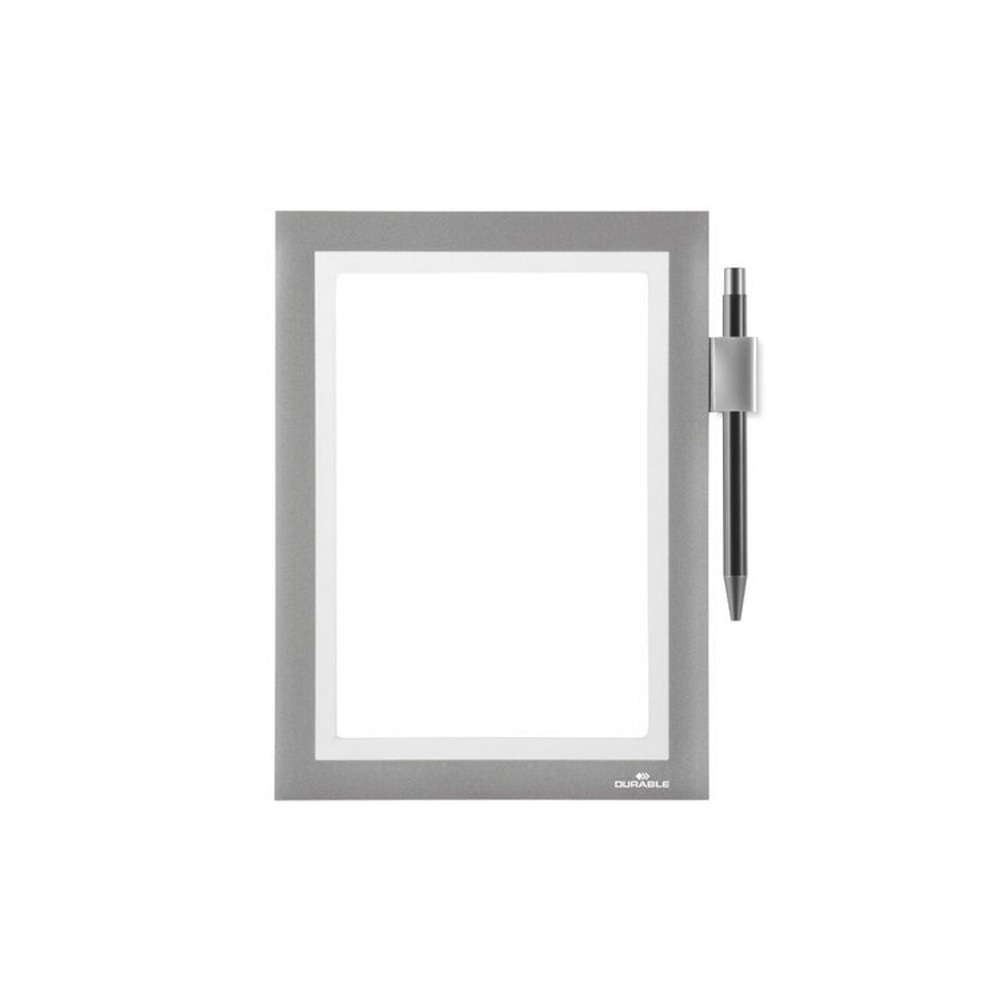 Durable Infókeret A5, öntapadó hátlap, mágneses záródás Duraframe Note ezüst (499423) Durable Infókeret A5, öntapadó hátlap, mágneses záródás Duraframe Note ezüst (499423)