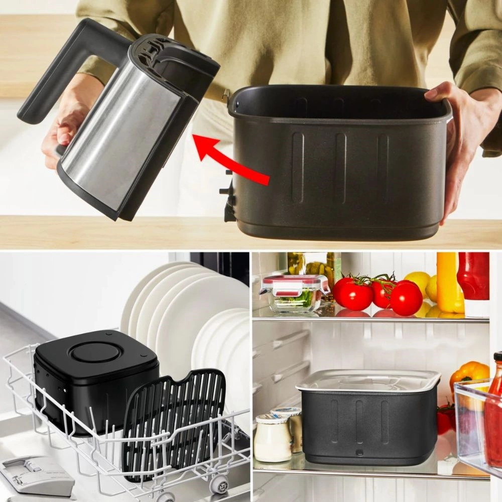 Tefal EY572DE1 Easy Fry Smart & Silence 5L Forrólevegős fritőz