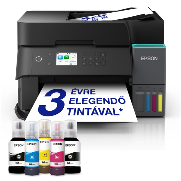 EPSON Tintasugaras nyomtató - EcoTank L6370 (A4, MFP, színes,4800x1200 DPI, 35 lap/perc, Full duplex, ADF, USB/LAN/Wifi)