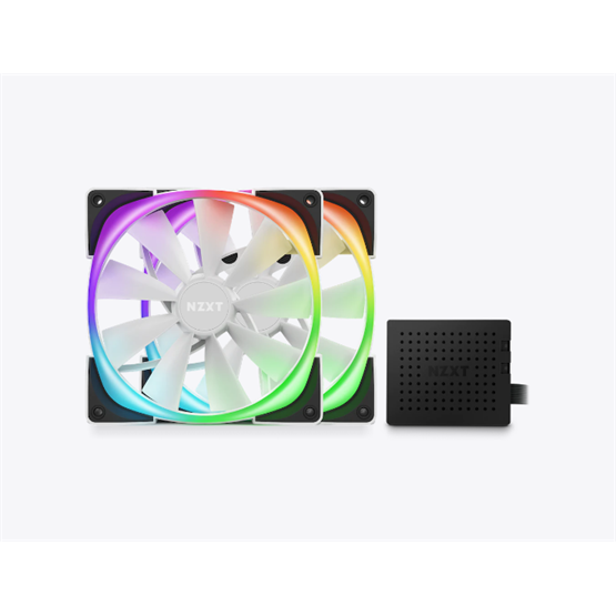  NZXT Aer RGB 2 140mm Fehér  Twin Starter Pack - HF-2814C-DW Ventilátor