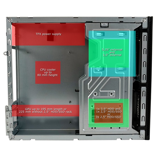 LC Power micro ATX - LC-1406MB-400TFX Számítógépház