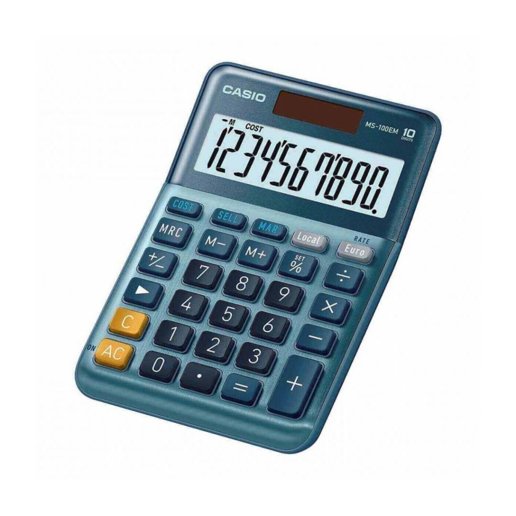 Casio MS-100EM Asztali számológép Kék