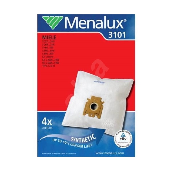 Menalux 3101 4 db szintetikus porzsák+1 mikroszűrő és motorszűrő Menalux 3101 4 db szintetikus porzsák+1 mikroszűrő és motorszűrő
