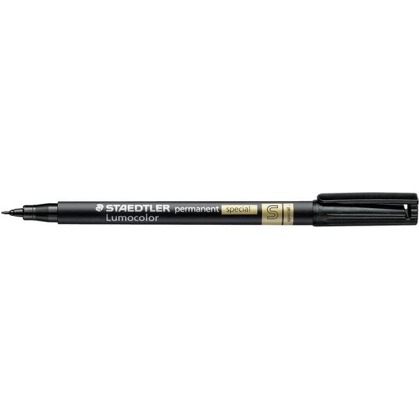 Staedtler Lumocolor permanent S fekete speciális marker Staedtler Lumocolor permanent S fekete speciális marker