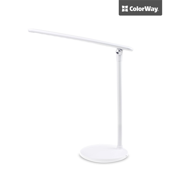 COLORWAY  CW-DL02B-W Asztali LED lámpa beépített akkumulátor Fehér 