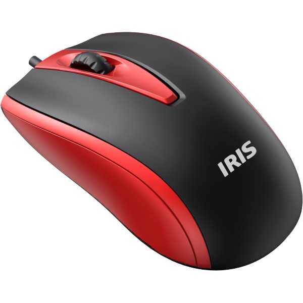 IRIS E-17 egér fekete-piros