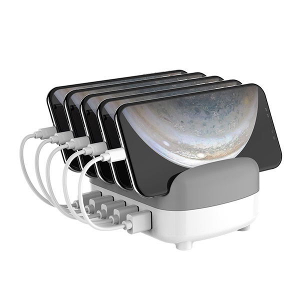 ORICO    DUK-5P-EU-WH  5x USB-A  5V2.4A x5  40W Töltő állomás Fehér 
