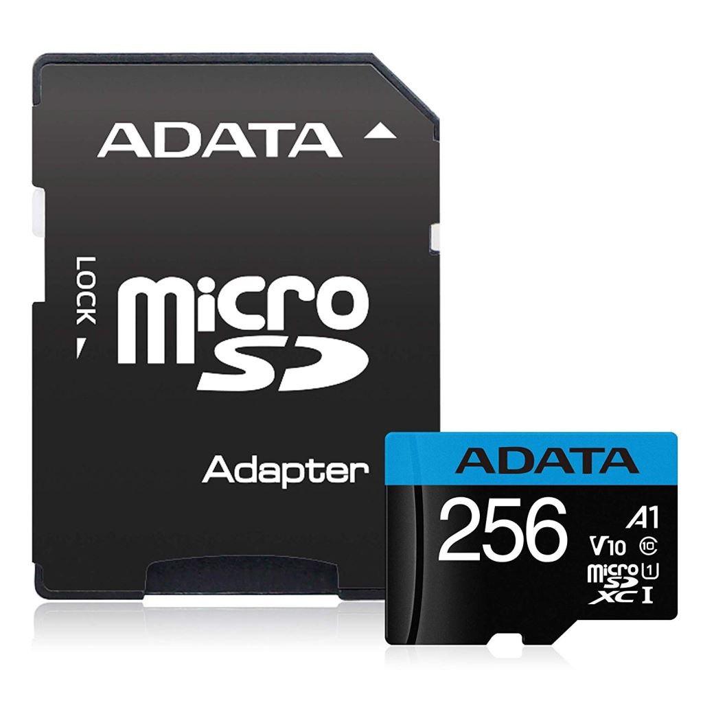256GB microSDXC ADATA Premier Class 10 + adapter (AUSDX256GUICL10A1-RA1)