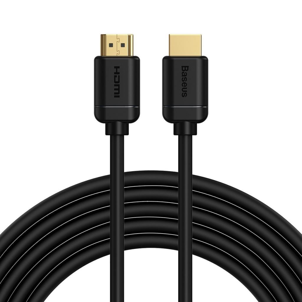 Baseus HDMI 2.0 kábel, 4K 30Hz, 3D, HDR, 18Gbps, 5m, fekete (CAKGQ-D01) Baseus HDMI 2.0 kábel, 4K 30Hz, 3D, HDR, 18Gbps, 5m, fekete (CAKGQ-D01)