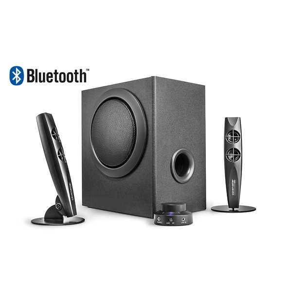 WaveMaster  STAX BT  46W RMS  Fa mélynyomó Bluetooth 2.1  Hangszóró  Fekete 