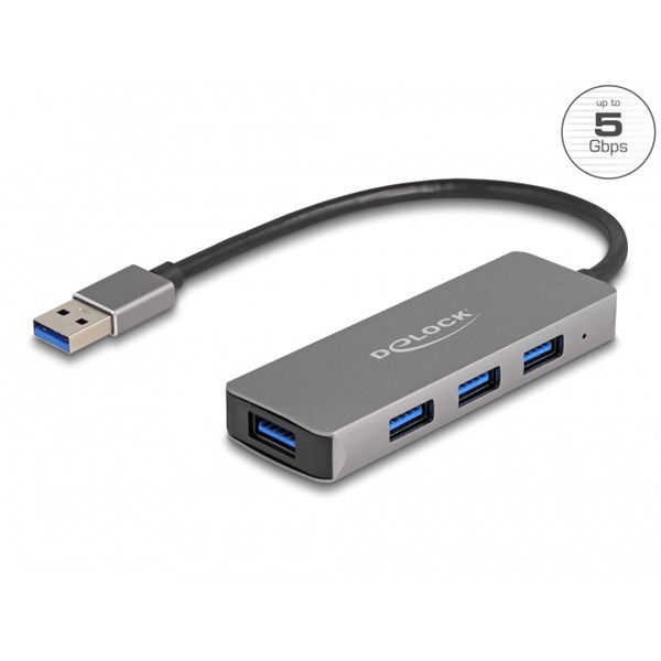 DELOCK USB 3.2 Gen 1 Type-A Hub 4 port DELOCK USB 3.2 Gen 1 Type-A Hub 4 port