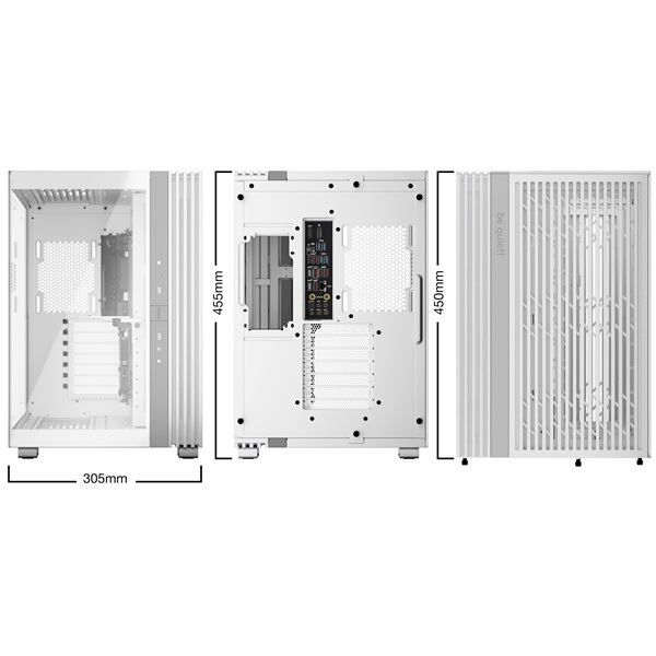 Be Quiet! LIGHT BASE 600 DX White  ATX  edzett üveg oldallap Számítógépház  Fehér 