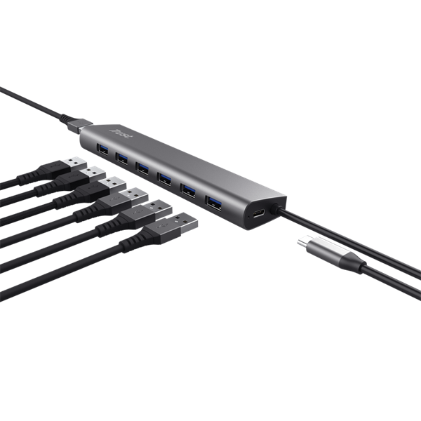 Trust 24967 Halyx 7 portos USB HUB