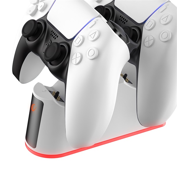 Rampage   RP-PS5  dokkoló 2x PS5 kontroller töltéséhez Gamepad töltő Fehér 