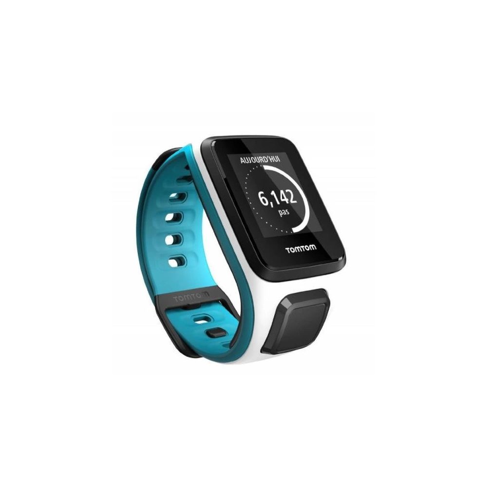 TomTom Runner 2 Cardio okosóra, fehér/világoskék, S (121-175mm) méret