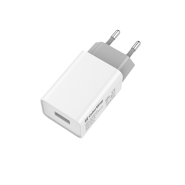 COLORWAY CW-CHS012-WT USB töltő adapter  1USB AUTO ID 2A (10W) Fehér 