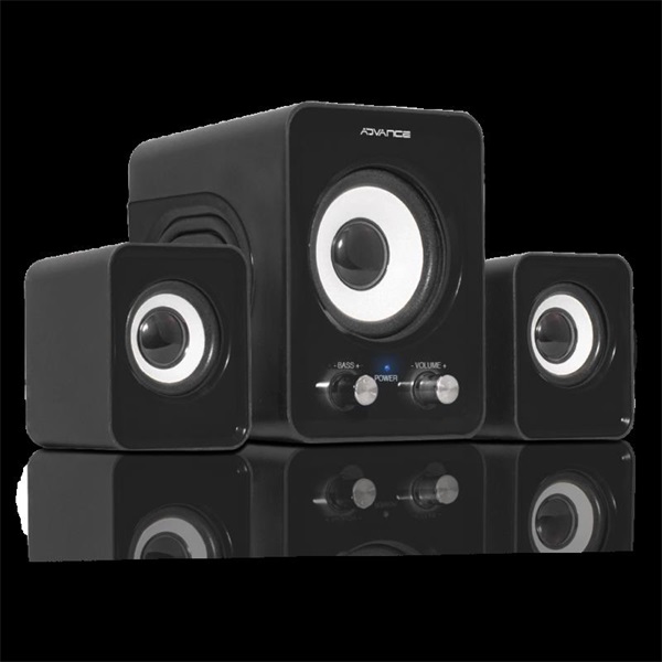Advance SOUNDPHONICS 6W RMS 2.1, 3,5 mm Jack fekete Hangszóró Advance SOUNDPHONICS 6W RMS 2.1, 3,5 mm Jack fekete Hangszóró