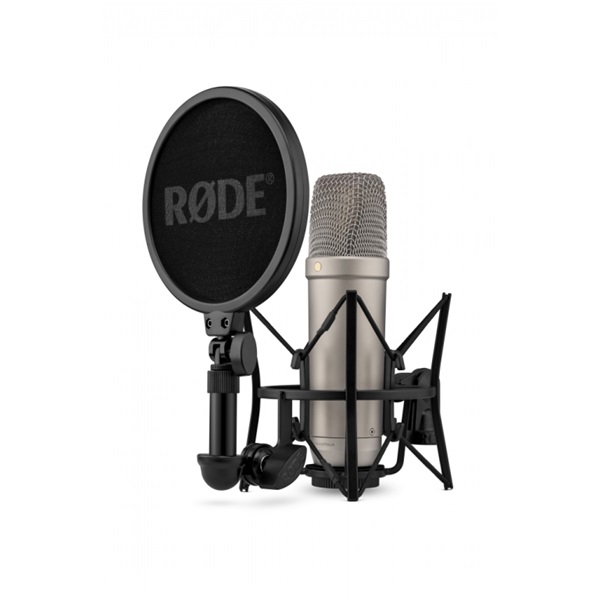 RODE NT1 GEN5 nagymembrános kondenzátor stúdió mikrofon csomag XLR és USB csatlakozásokkal, ezüst (NT1GEN5)