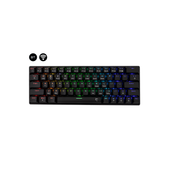 White Shark Premium GK-003111B/R-US KAIKEN vezeték nélküli mechanikus gamer billentyűzet Fekete US White Shark Premium GK-003111B/R-US KAIKEN vezeték nélküli mechanikus gamer billentyűzet Fekete US
