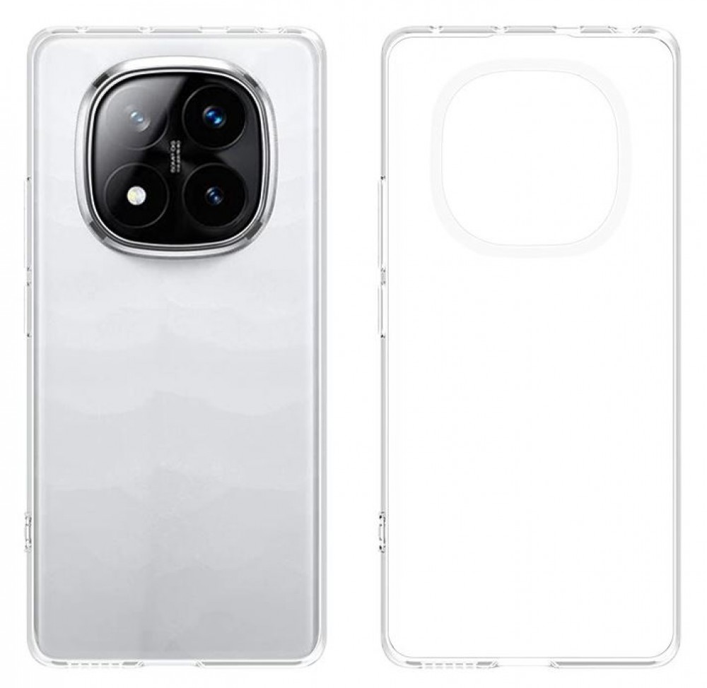 Xiaomi Redmi Note 14 Pro 5G vékony szilikon hátlap,Átlátszó