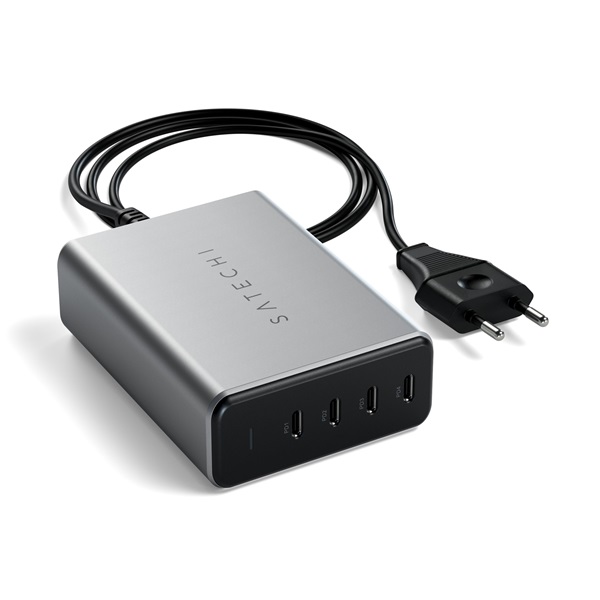 Satechi ST-UC165GM-EU 165W 4xType-C PD GaN fekete hálózati töltő Satechi ST-UC165GM-EU 165W 4xType-C PD GaN fekete hálózati töltő