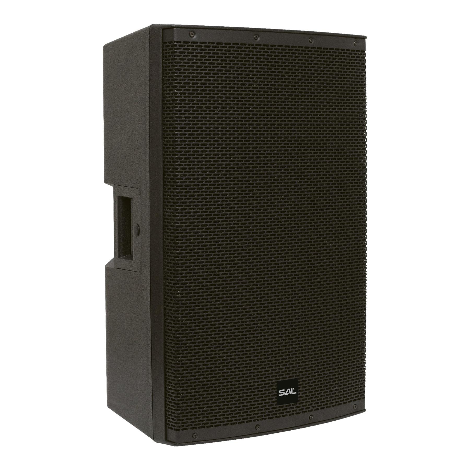 SAL professzionális hangdoboz, 38cm mélysugárzó, ma. 1200 W, aktív zenekari hangdoboz, Bluetooth, MP3, USB, SD, multimédia lejátszó, ...