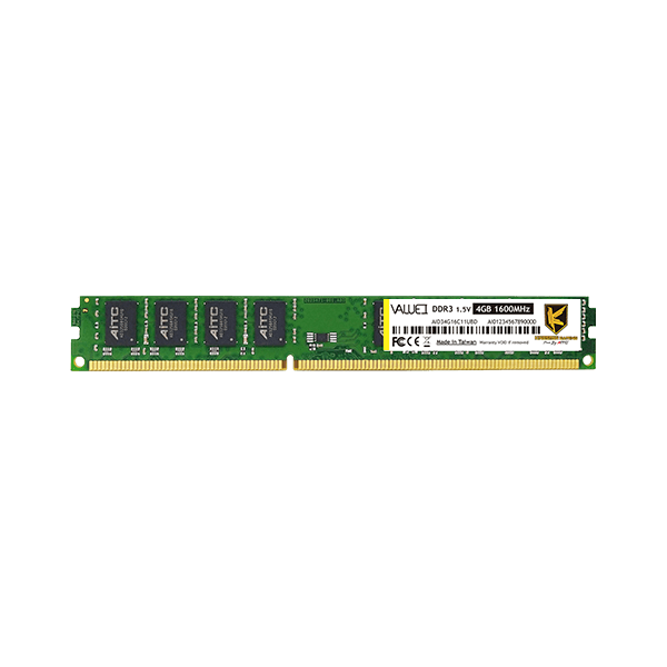 Kingsman  4GB DDR3  1600Mhz CL11  1.5V Memória 