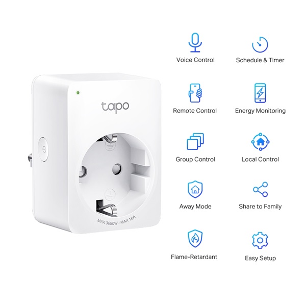 TP-Link Tapo P110 Wi-Fi okos dugalj TP-Link Tapo P110 Wi-Fi okos dugalj