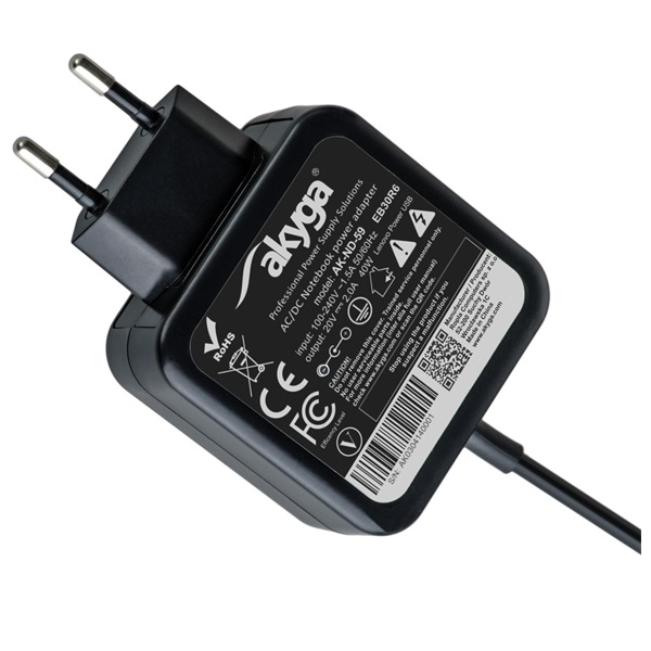 Akyga Notebook Tápegység Lenovo USB 40W (AK-ND-59)