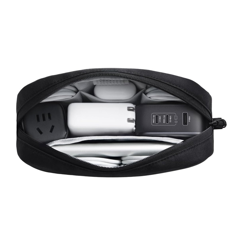 UGREEN LP930 utazási szervező elektronikai kiegészítőkhöz  M méret Fekete 