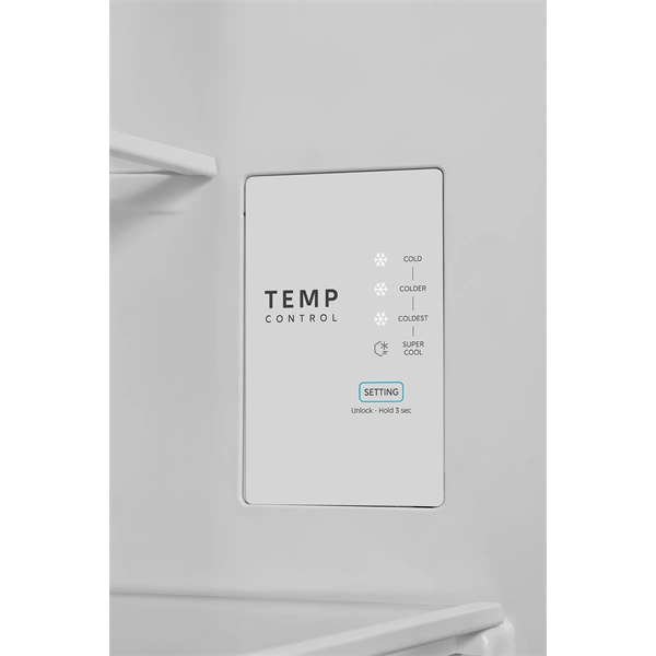 Midea MDRB548MME46 Space master Hűtő: 271L  Fagyasztó:130L alulfagyasztós hűtőszekrény Inox