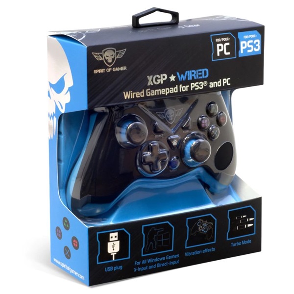 Spirit of Gamer XGP Wired kontroller fekete-kék (SOG-WXGP)
