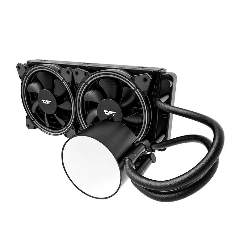 Darkflash TR240 Számítógép vízhűtés AiO RGB 2x 120x120 (fekete)