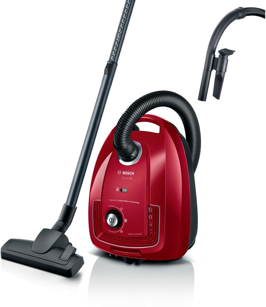 Bosch BGB38RD2 porzsákos porszívó piros