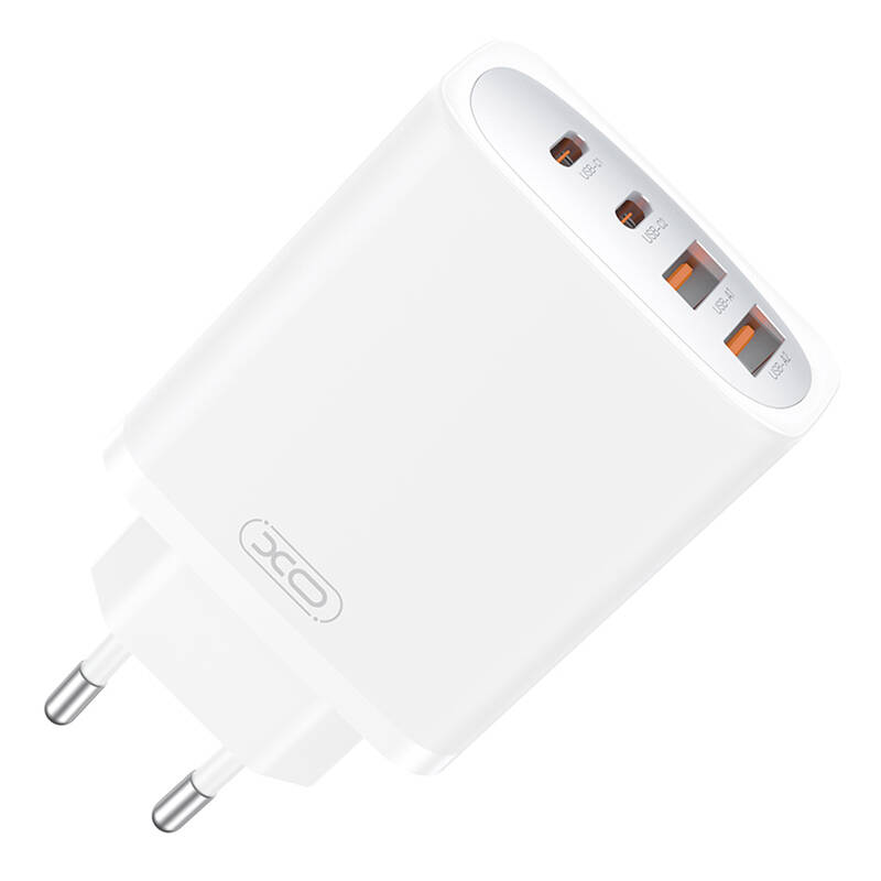 XO CE22 45W GaN  2x USB-C  2x USB-A Fali töltő