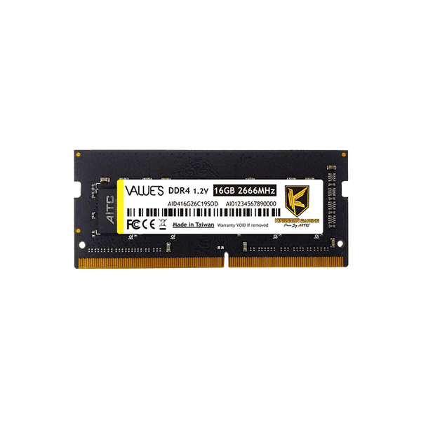 Kingsman 16GB DDR4  2666Mhz CL22  1.2V Notebook Memória 