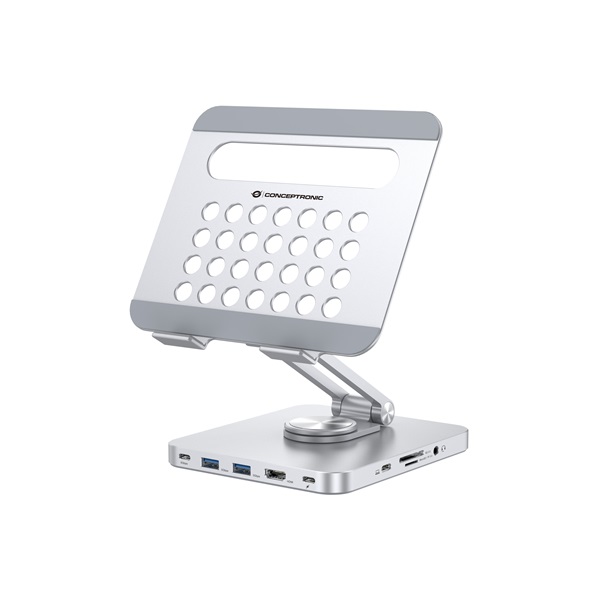 Conceptronic  DONN26G USB-C to HDMI/USB-C PD/USB 3.0/SD/TF  Tablet Dokkoló/tartó