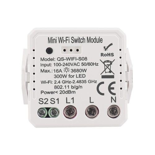 SMARTZILLA Tuya WIFI kapcsoló és dugalj mögé rejthető 1 csatornás mini okosító (2046408) SMARTZILLA Tuya WIFI kapcsoló és dugalj mögé rejthető 1 csatornás mini okosító (2046408)